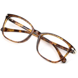 VisionGlobal Blue Light Blocking Glasses for Women/Men, Anti Eyestrain, Computer Reading, TV Glasses, Stylish Square Frame, Anti Glare(Black,+4.50 Magnification)