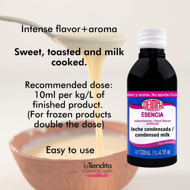 Deiman Artificial Food Flavoring Condensed Milk Essence (4 fl oz)