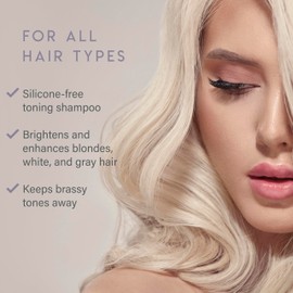 ALURAM ALURAM Coconut Water Purple Shampoo for Women, Boosts Brightness, Banishes Brass, for All Hair Types, 33.8 Fl Oz