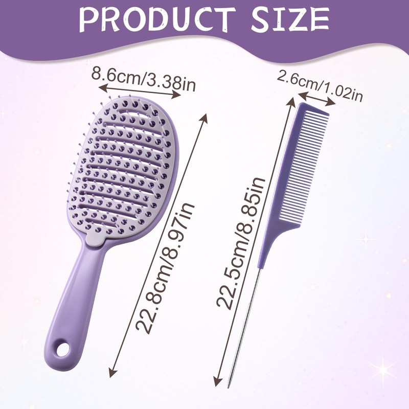 SI SEN Haarbürste,Rundbürste, Antistatisch, Männliche Weibliche Kopfhaut Massagebürste, Kämme Geeignet