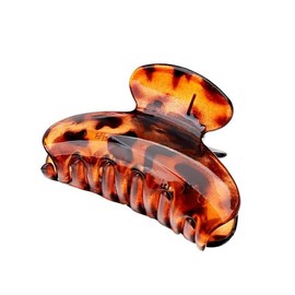 Hair Jaw Clips, 7cm x 4cm/2.8inch x 1.6inch Medium Acrylic Hair Claw Clips for Girls and Women (Brown)