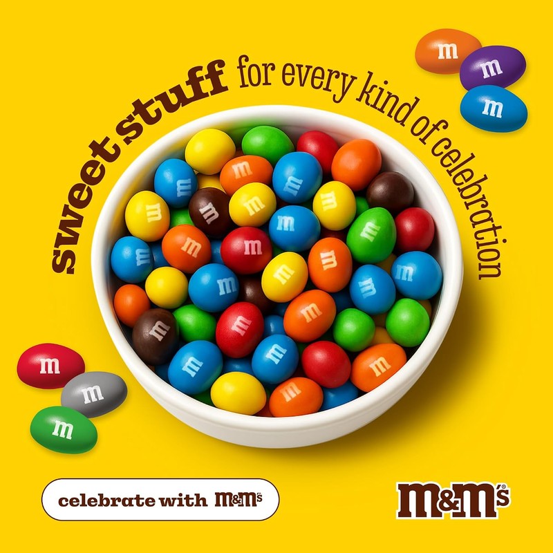 M&M'S WORLD Orange Peanut M&M’s chocolate candy 2 lb bag