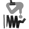 Ninefold Design Grip Wrap for Massage Gun, Adds Anti-Vibration Padding