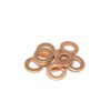 STRAIGHT M8 19-91408 Copper Washer, 10 Pieces