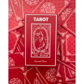 Vieux Monde Express Keyword Edition Tarot | Classic Tarot Deck Design with Helpful Meanings | Full Size Cards