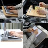 SUMISKY Portable Laptop Desk with Cushion and Phone Holder Bamboo