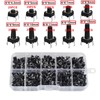HAXIHA 250 Pieces 10 Values Micro Momentary Tactile Push Button
