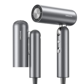 Dreame Pocket Neo Hochgeschwindigkeits-Haartrockner, in 3 Formen klappbar, 300 g leicht, 110.000 U/min Motor, 300 Millionen negative Ionen/cm³, 57 °C konstante Temperatur-Space Grey