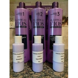 Cadiveu Plastica dos fios 4oz kit.Poured from original bottles.Step by step inst