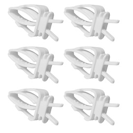 MIRKUZI Handfütterungszubehör für Vögel 6 Stück Kunststoff-Futterspender-Clips für Vogelkäfige, Obst- und Gemüse-Clips für Papageien, Vogelkäfig-Zubehör für Wellensittiche, Sittiche, Kakadus, Aras