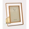 Tizo 4" X 6 Lucite Crystal Clear Photo Frame, Gold