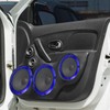 X AUTOHAUX 2pcs 3" Blue Car Audio Speaker Cover Mesh
