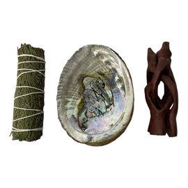 NessaStores Cedar Smudge Sticks, 4-Inch Long Burn Time, Hand Tied, All Natural, Ethically Sourced for Home Cleansing, Clearing Negative Energy, & Attracting Positivity JC-115 (Cedar Beginner Kit)