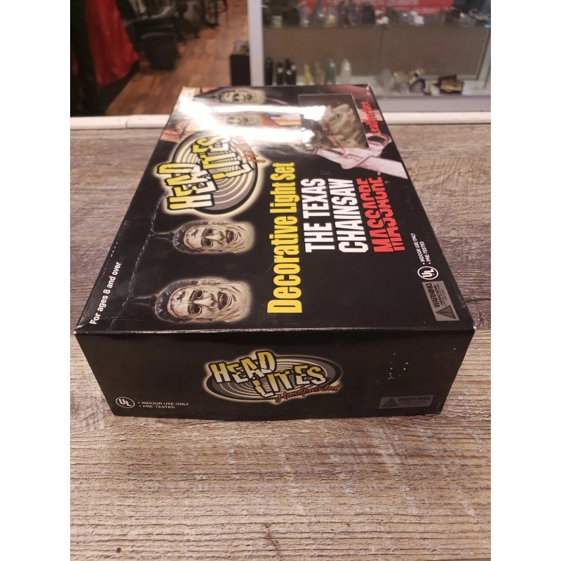 NECA TEXAS CHAINSAW MASSACRE HEAD LITES LEATHERFACE HANDPAINTED 10 SET