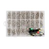 Fulillanlun 340Pcs 1/1.5/1.8/2.2/2.8/3.5mm Terminal Pins Wire Harness Pin Male Female