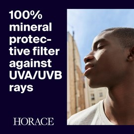 HORACE Mattifying Face Moisturiser SPF30 for Men - Natural Hydrating Cream with UV Protection - Premature Ageing Prevention - Skincare for All Skin Types - Unscented, 75 ml