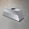 Hermitlux 30 inch Built-in/Insert Range Hood, 600 CFM 3 Speed