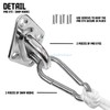 TANG Sunshades Depot Quadrilateral Sun Shade Sail Hardware kit Set