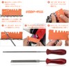 BTtime Chain Saw File Set, 11-Piece Set, Projecting Clamp, File