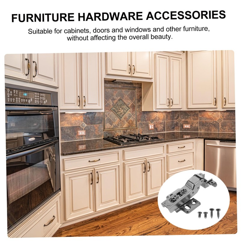 COHEALI 4pcs Silent Hydraulic Soft Close Cabinet Hinges for Aluminum