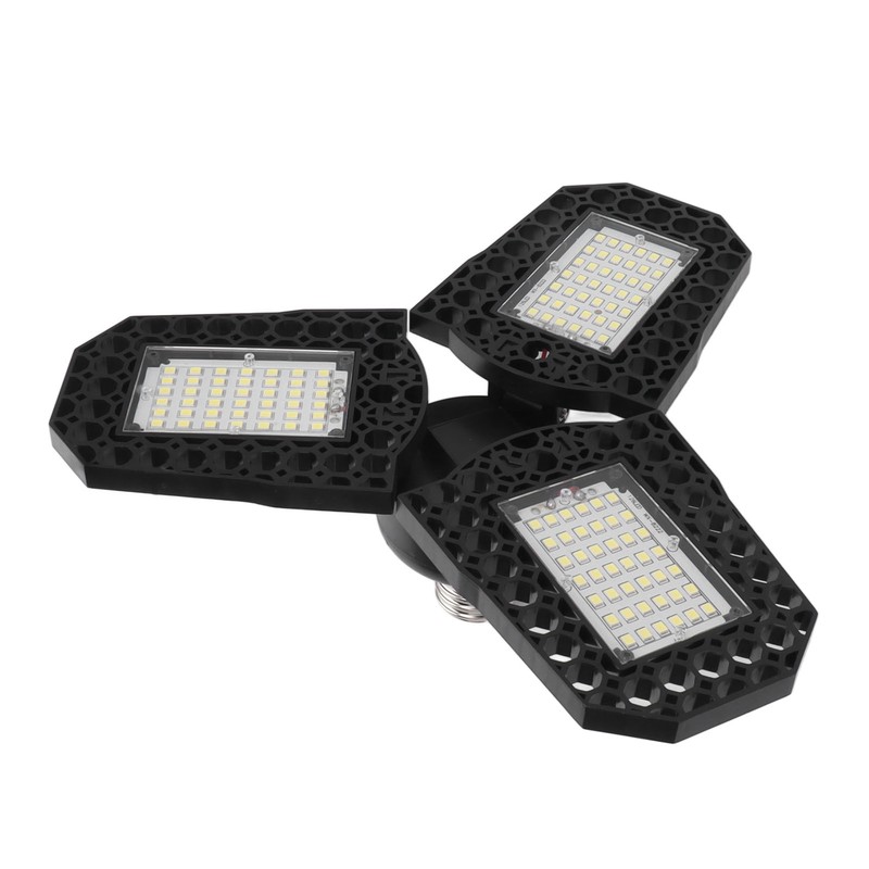 E27 LED Ceiling Lamp Mining Lamps 60W Three Leaves Folding