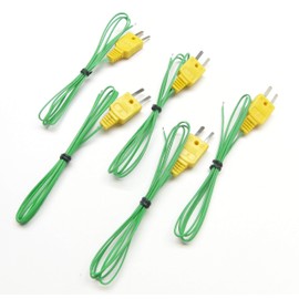 K-Type Wire Thermocouple Temperature Sensor w. Plastic Insulation - Set of 5 pcs