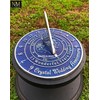 NauticalMart 15th Crystal Wedding Anniversary Sundial Gift for Him or