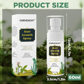 Hpbaggy Hair Growth Serum für Frauen: Natürliches Haarwuchsspray mit Batanaöl, Rizinusöl, Rosmarinöl, Reiswasser und Biotin – Pflegende Kopfhaut und effektive Haarverdichtung für Frauen und Männer(60 ml)