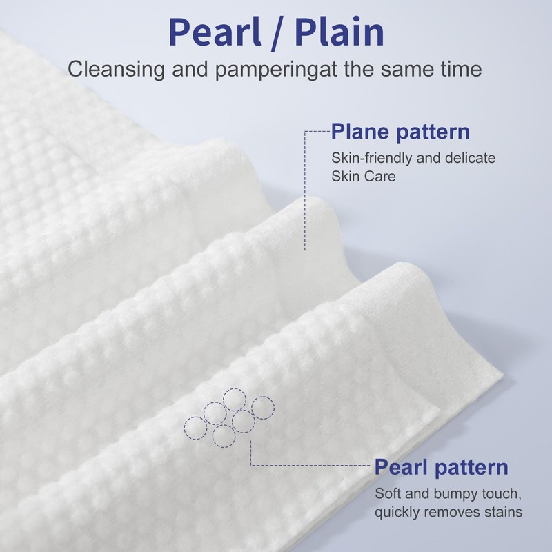 Cotton Face Towels, Extra Thick Soft Dry Wipes for Cleansing,