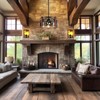 Rustic Wall Sconces, 2-Light Farmhouse Bear Wall Lamp with E12