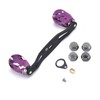 Fishing Reel Handle Knob Carbon Fiber Frame with Fittings Replacement