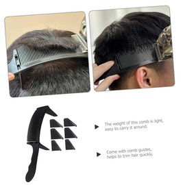 Healeved Professional Barber Hair Cutting Combs Set 5-Piece Curved Flat Styling Combs for Men for Curved and Parting for Hair Stylists and Home Use