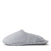 Dearfoams Womens Slide Slipper, Sleet , Large