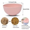 5Pcs Unbreakable Cereal Bowls, 18 OZ Reusable Lightweight Wheat Straw