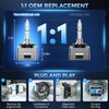 TechWizHub D3S HID Bulbs, 6000K Cool White 35W High/Low Beam,
