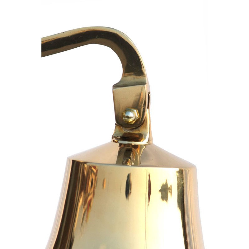 Handcrafted Wall Hanging Nautical Brass Ship Bell Polished 6" Indoor