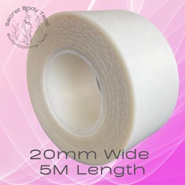 Secret Body Tape: Invisible Double Sided Fashion Tape for Clothes & Dresses - Secure, Comfortable and Discreet Boobtape Solution for Wardrobe Malfunctions