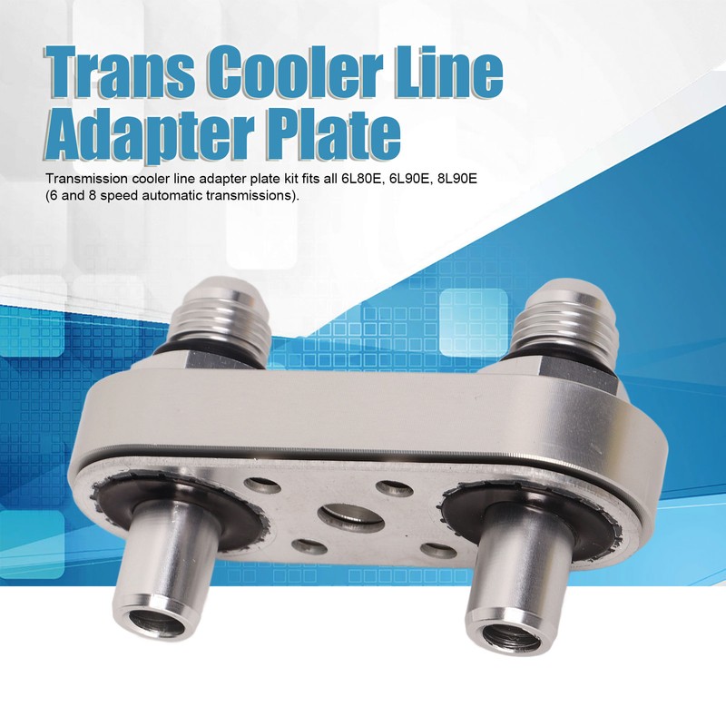 Transmission Cooler Line Adapter Plate with 6AN Fitting 551121 6AN