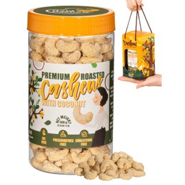 Gold Cashew Coconut Cashews - Snacks for Adults, Whole Nuts (No Mixed), Oil-Free, Healthy Foods, Natural flavor, Promote Healthy digestion, Great for On The Go Snacking, 17.64 oz (Pack of 1)