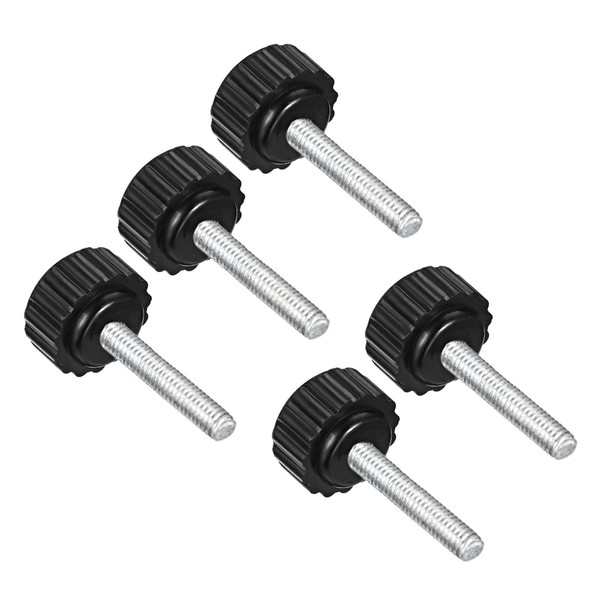 CoCud Knurling Clamp Knob M4 x 20mm Male Thread 16mm