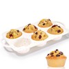 Jumbo Muffin Pan, Metal Reinforced Frame 3.5 inch Large Silicone