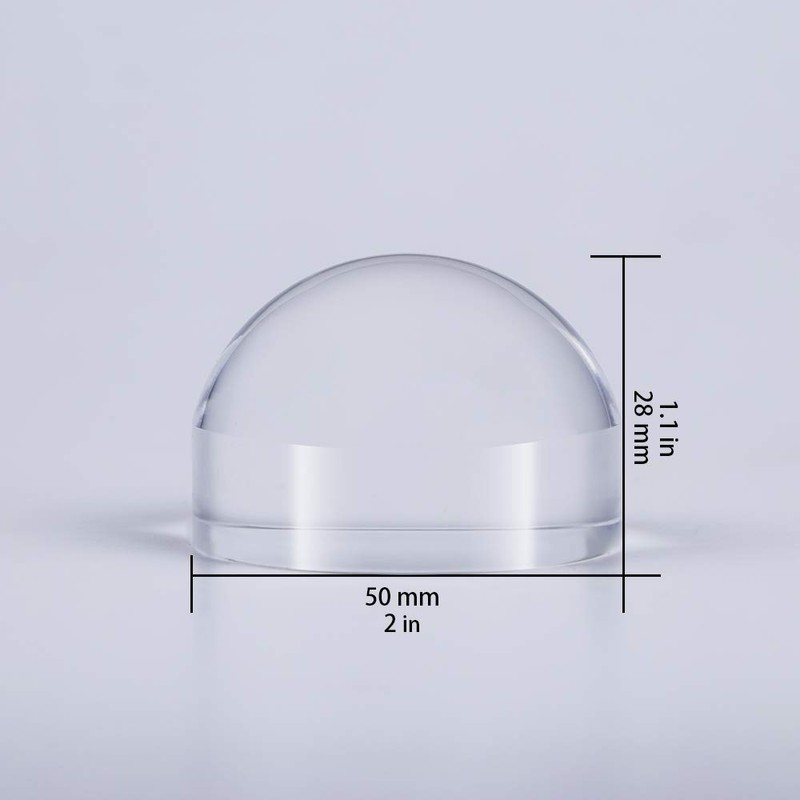 2'' Magnifying Dome - Optical Acrylic Portable Paperweight Magnifier Extremely