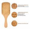 Mololan Kit De Peines De Sándalo Natural Desenredar Cabello Rizado
