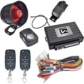 JOM 7106 Alarm Security System, universal, with folding keys and siren