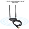 Dual‑Band Antenna 2.4G / 5G SMA 6DB Omnidirectional High Gain