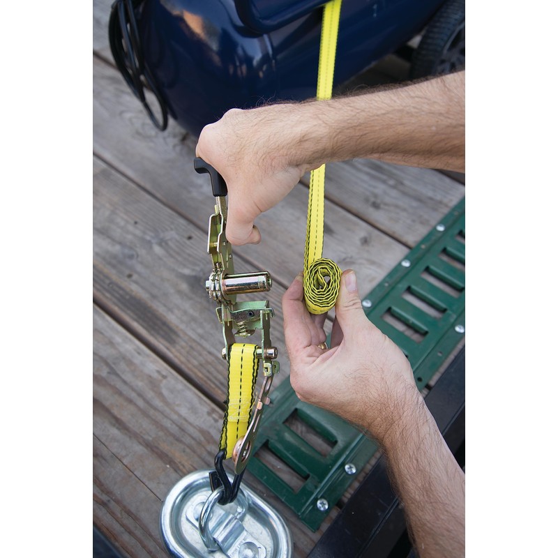 KEEPER 47222 2" x 27' Side-Loading Ratchet Tie-Down with J