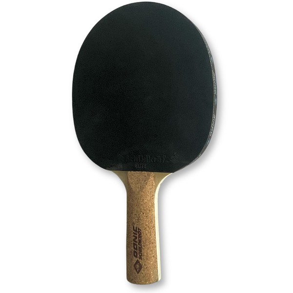 Donic-Schildkröt Table Tennis Bat Persson 500, Cork- Grip, 1,6mm Sponge,