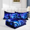 XYNHML Galaxy Butterfly Comforter Set Twin Size for Girls Kids