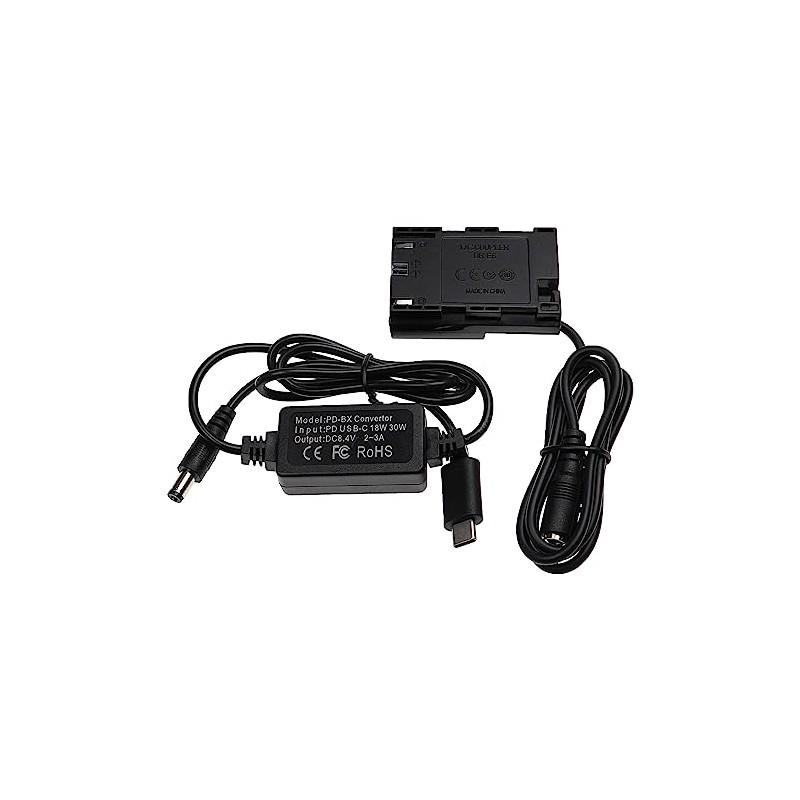 vhbw USB Power Supply Compatible with Canon EOS 5DSR, 60Da,