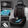 CAR PASS Comfortable 3D Foam Mesh Leather Car Seat Covers